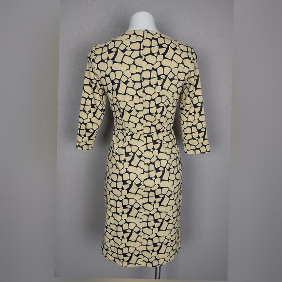 J. McLaughlin Tan and Black Brea Catalina Cloth Dress Size Small - Picture 3 of 14